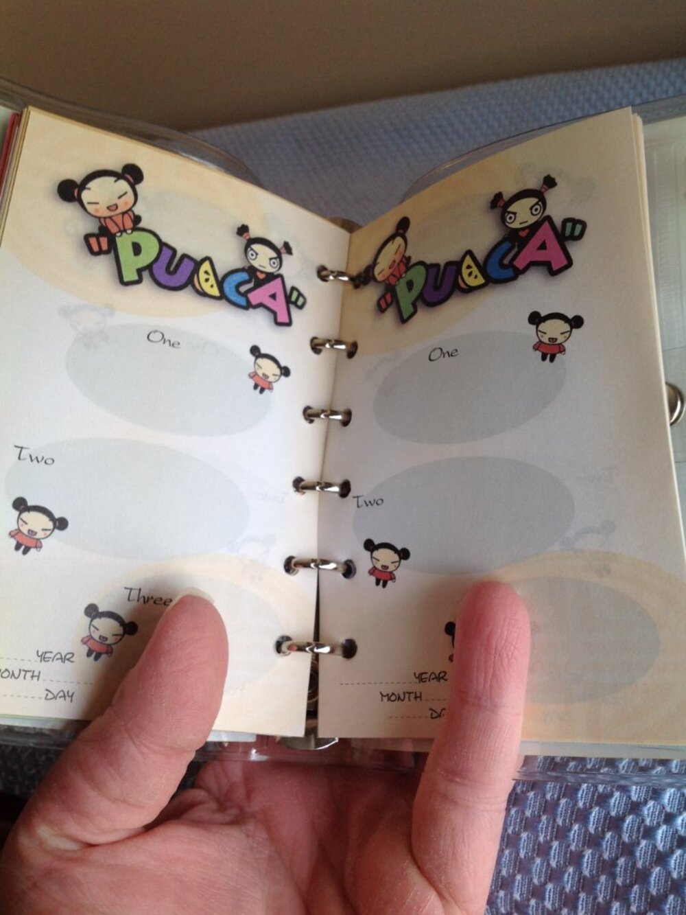 Vintage Y2K 2002 Pucca Calendar Notes Address Book Mini Wallet Planner Case - Picture 12 of 14
